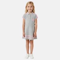 -Robe fille style polo manches courtes