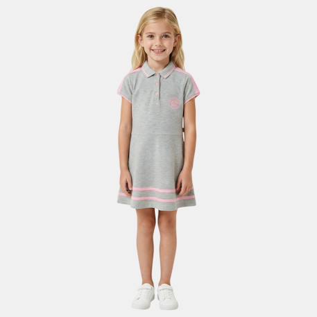 Fille-Robe fille style polo manches courtes