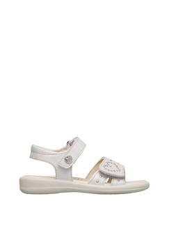 Chaussures-Chaussures fille 23-38-Sandales-Sandales en cuir avec des strass saphia