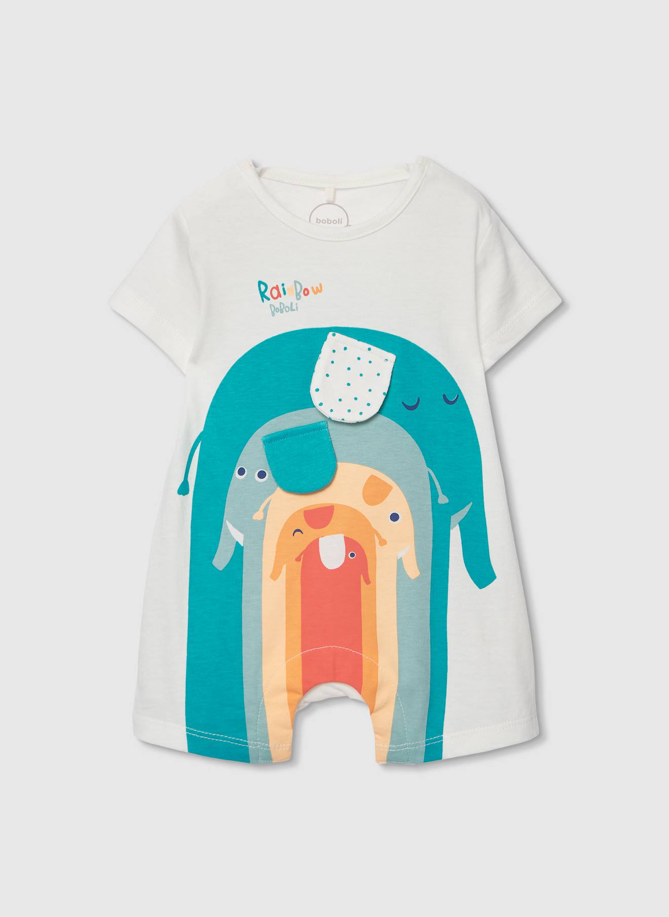 Grenouillère Bébé Coton Blanc