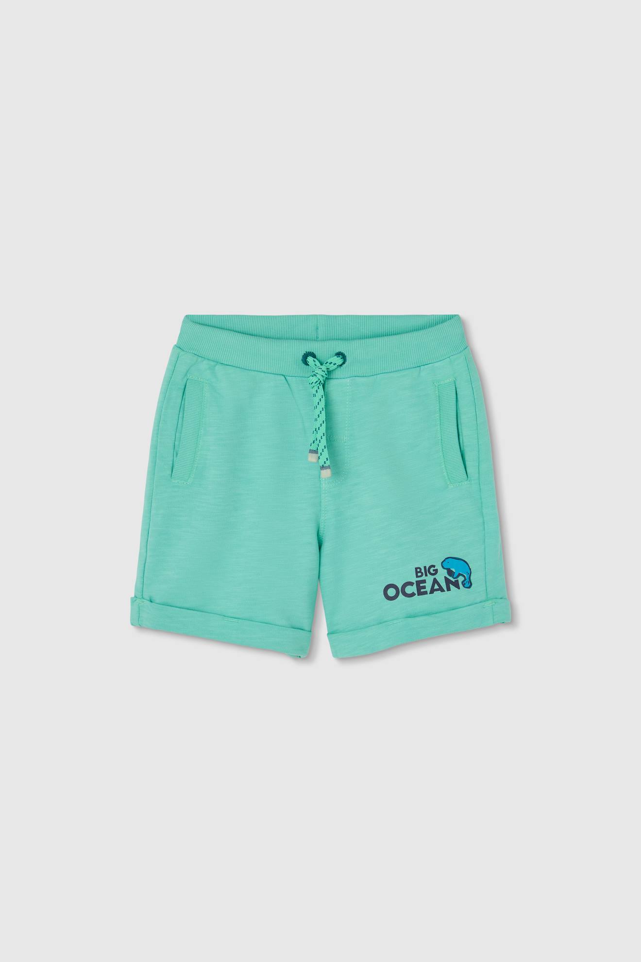 Bermuda Garçon En Coton Vert