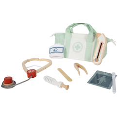 Jouet-Jeux d'imitation-Maison, bricolage et métiers-Mallette de médecin