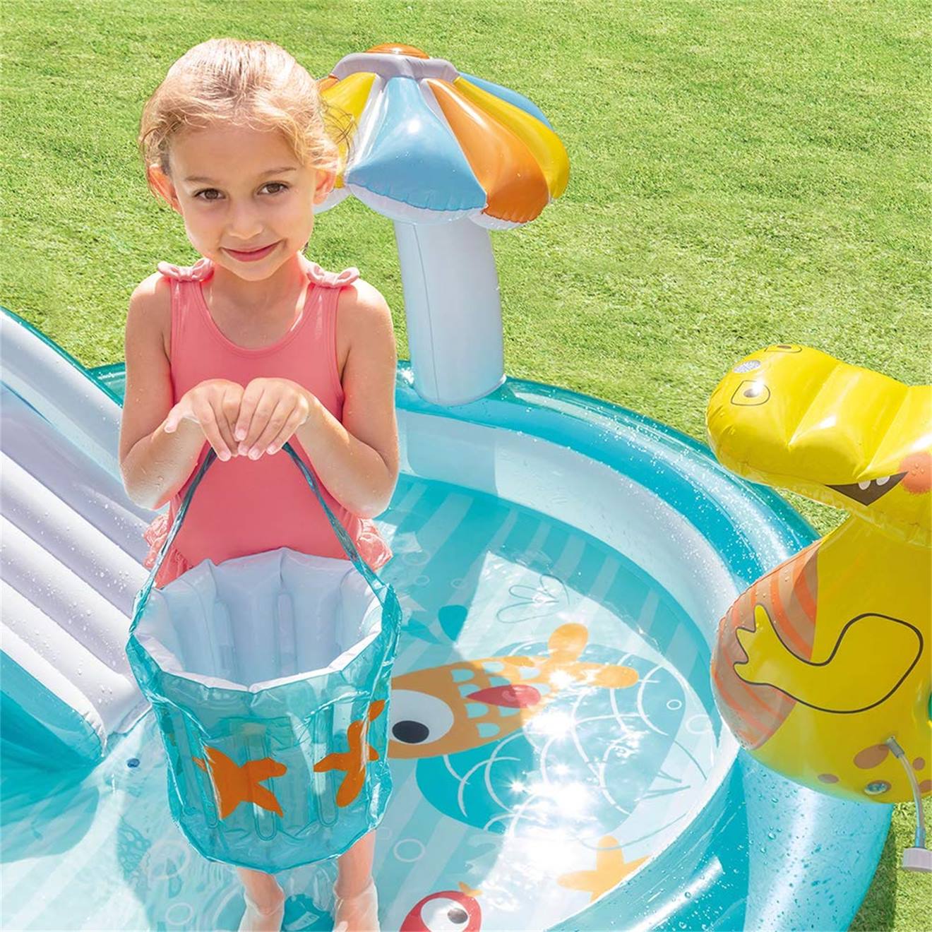Piscine Enfant Avec Espace De Jeu Bleu (Intex) - Image 2