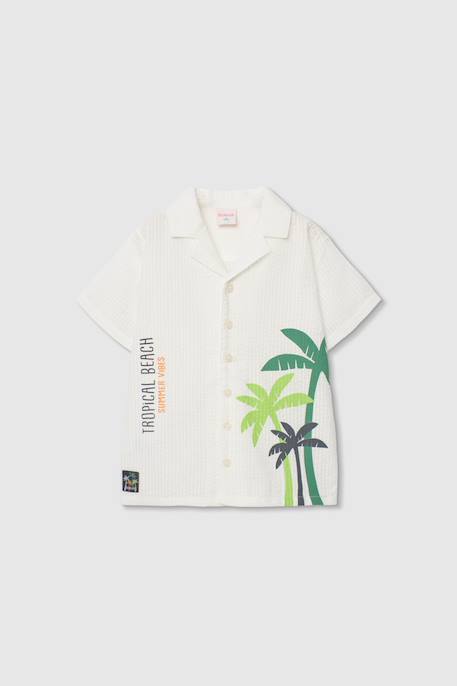 Chemise  popeline  palmiers  - vertbaudet enfant