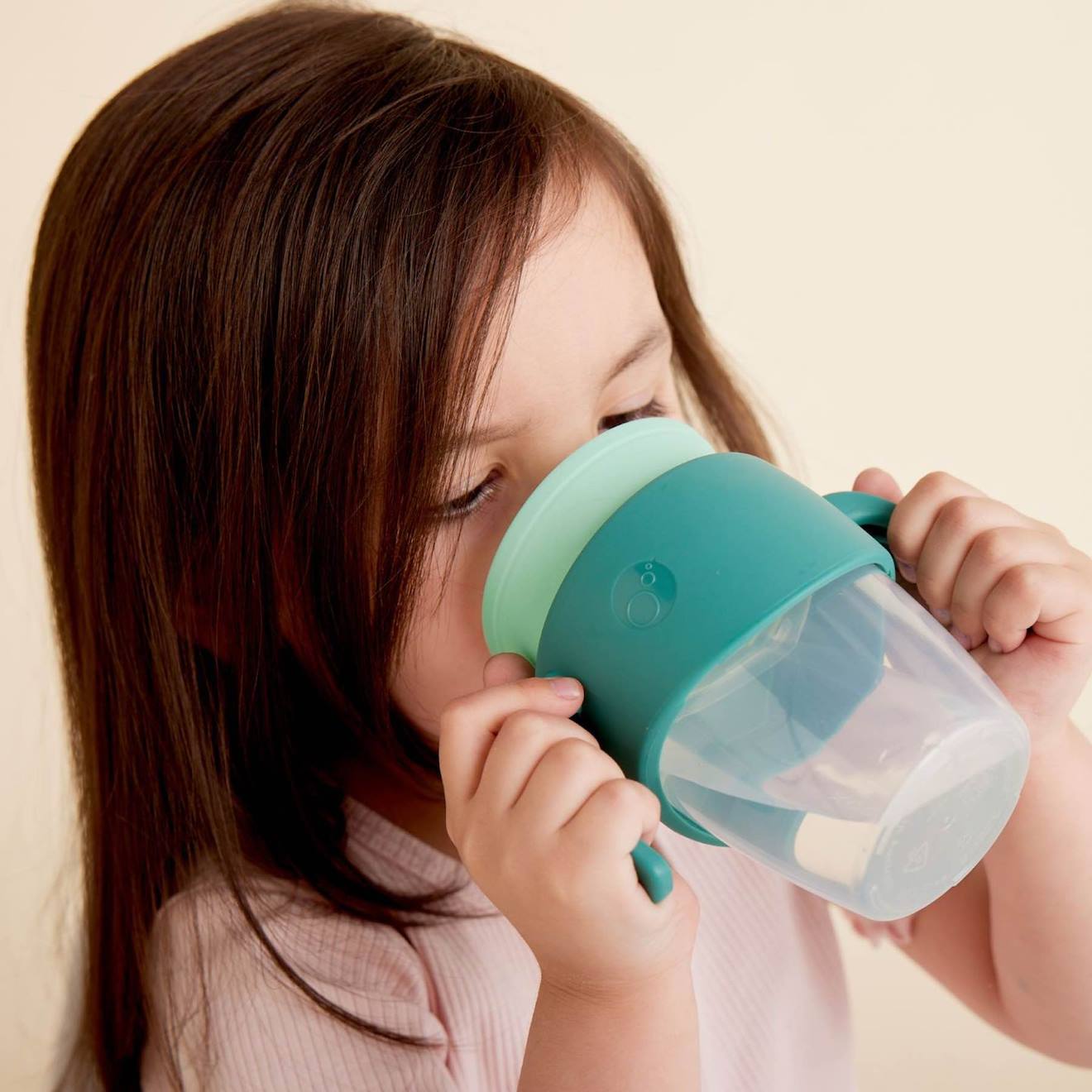 Tasse Bébé 360 Gobelet D'apprentissage Anti-fuite Vert Paon (B.BOX) - Image 1