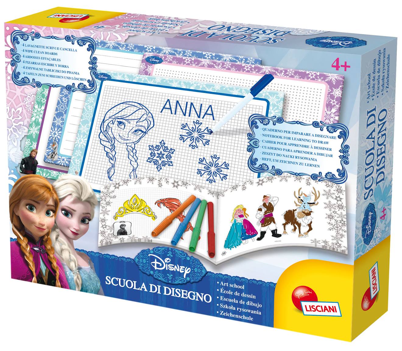 Lisciani Giochi Disney la Reine des Neiges - Activité Créative de Dessin pour Filles Dès 4 Ans Multicolore