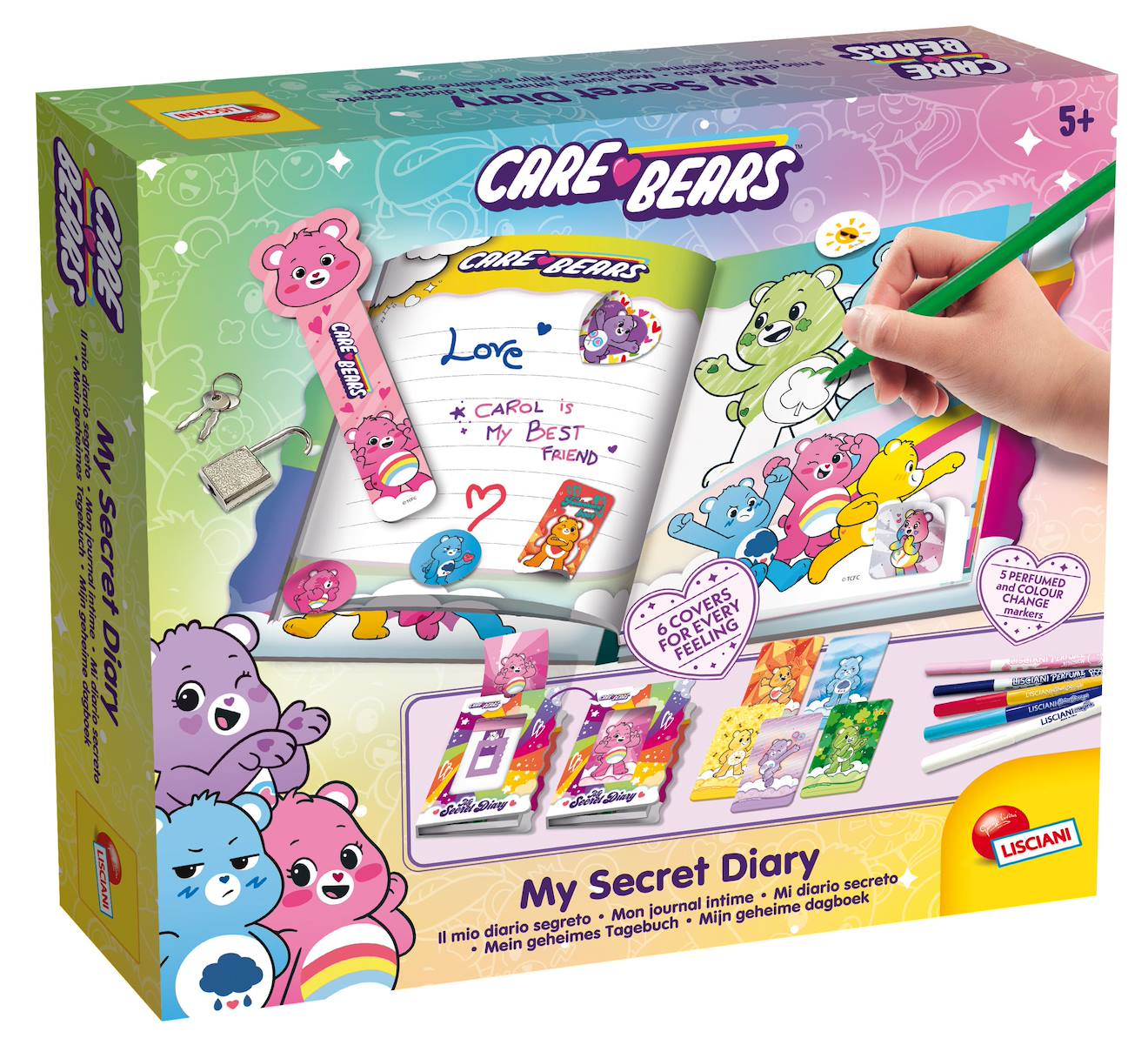 Care Bears - Journal Secret Pour Enfants Dès 5 Ans Avec Cadenas Et Clés Multicolore