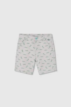 -Short garçon en coton imprimé