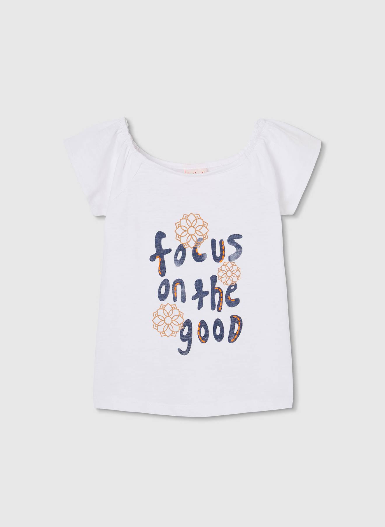 T-shirt Fille Coton Blanc