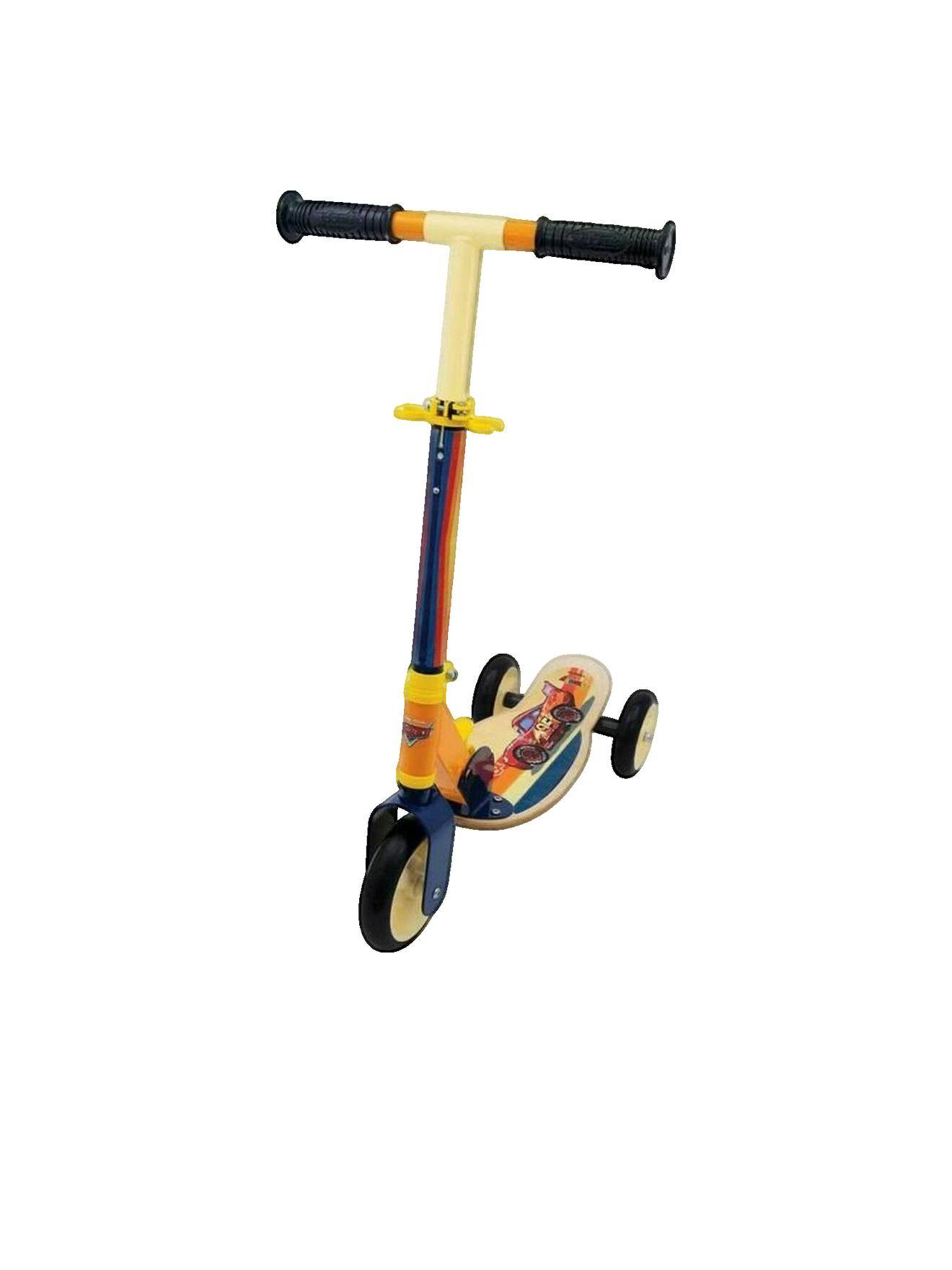 Patinette Pliable En Bois Et Métal Cars – Guidon Ajustable – Dès 3 Ans Multicolore