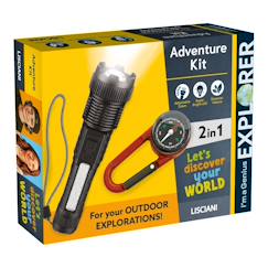 -Kit aventure et découverte - Torche et Boussole pour Enfants