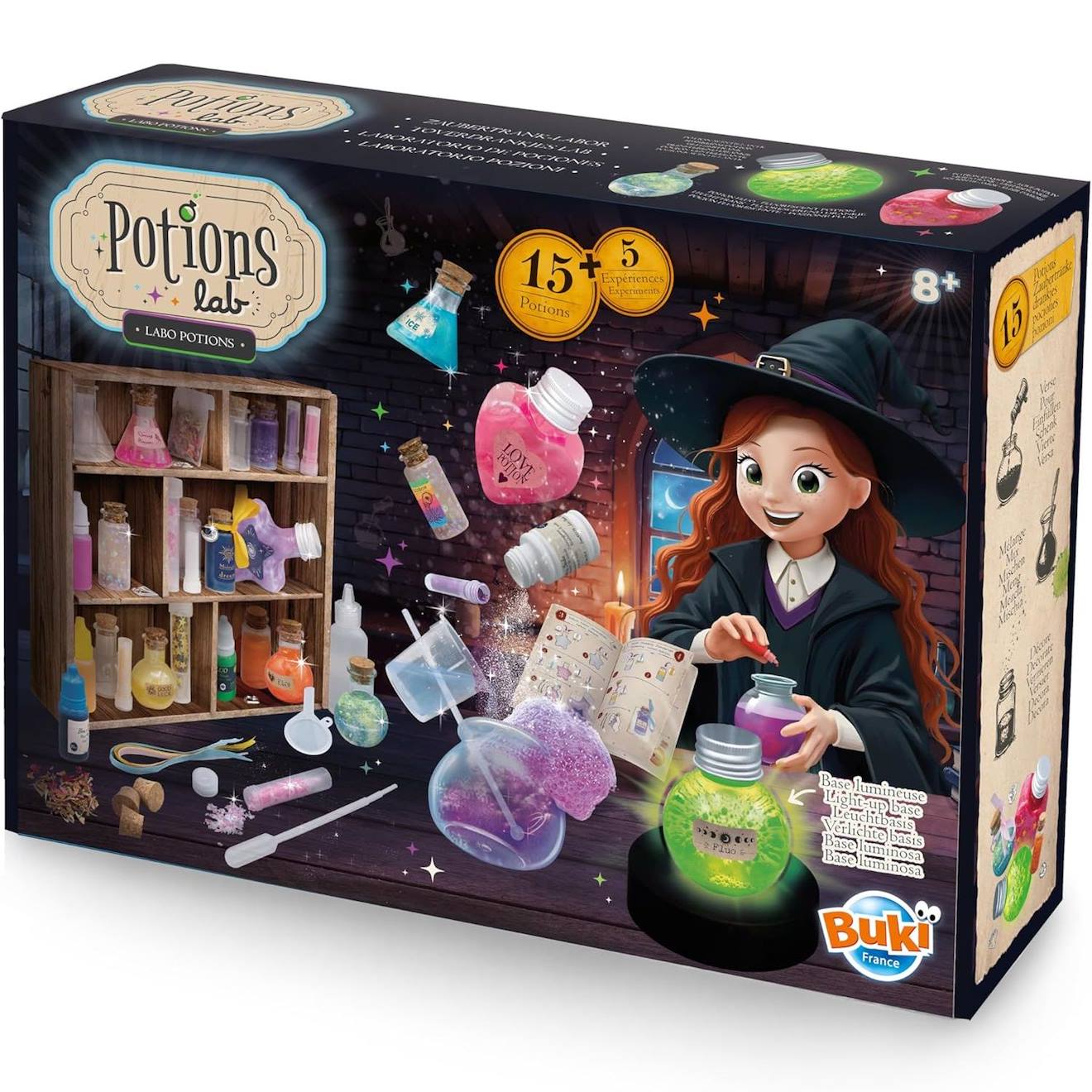 Labo Potions Kit Scientifique Et Créatif Enfant Dès 8 Ans Noir