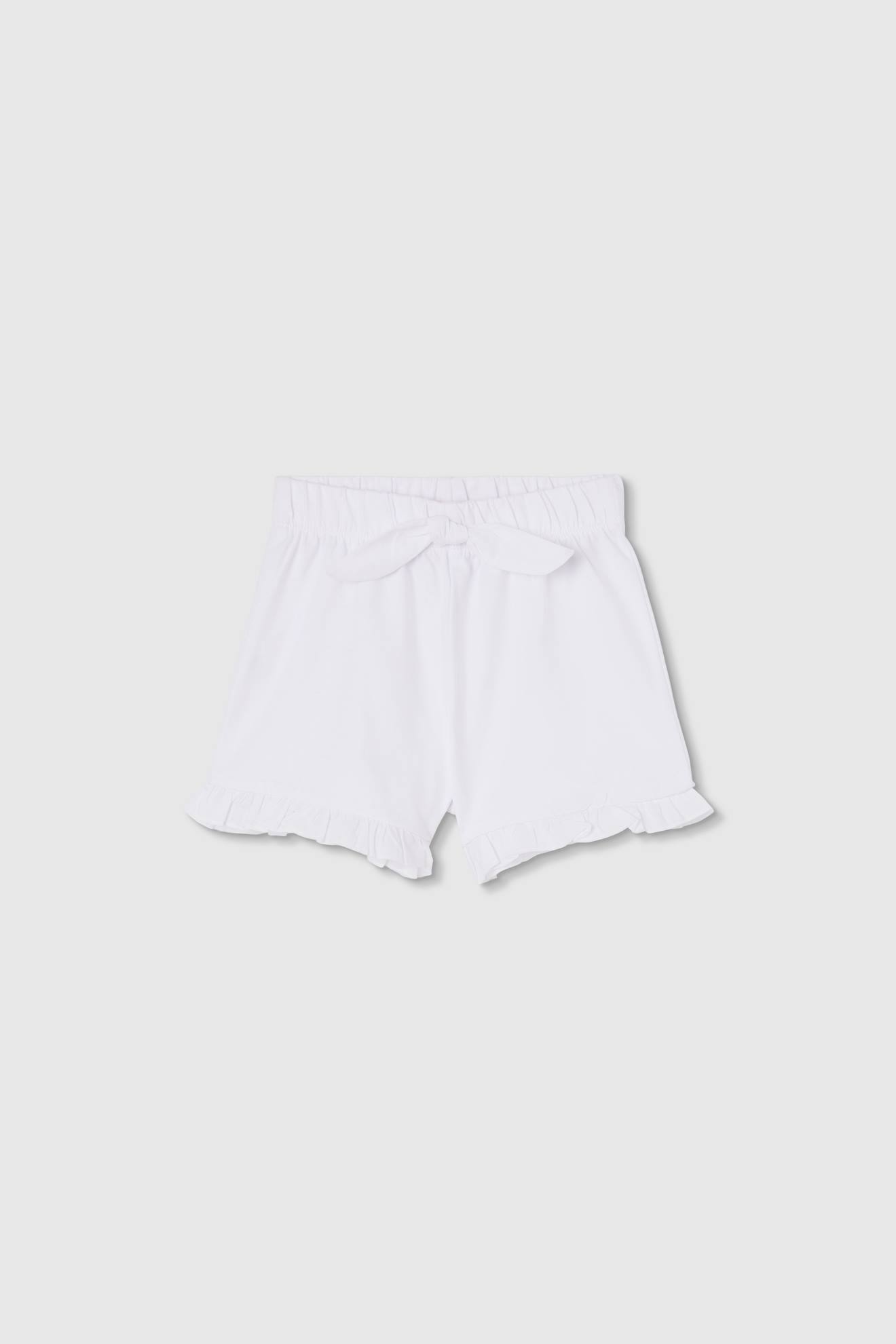 Short En Coton Blanc