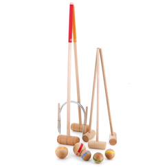 Jouet-Jeux de plein air-Sports de plein air-Croquet famille 2 adultes et 3 enfants