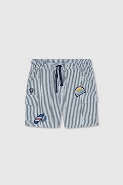 Bermuda coton rayé  - vertbaudet enfant