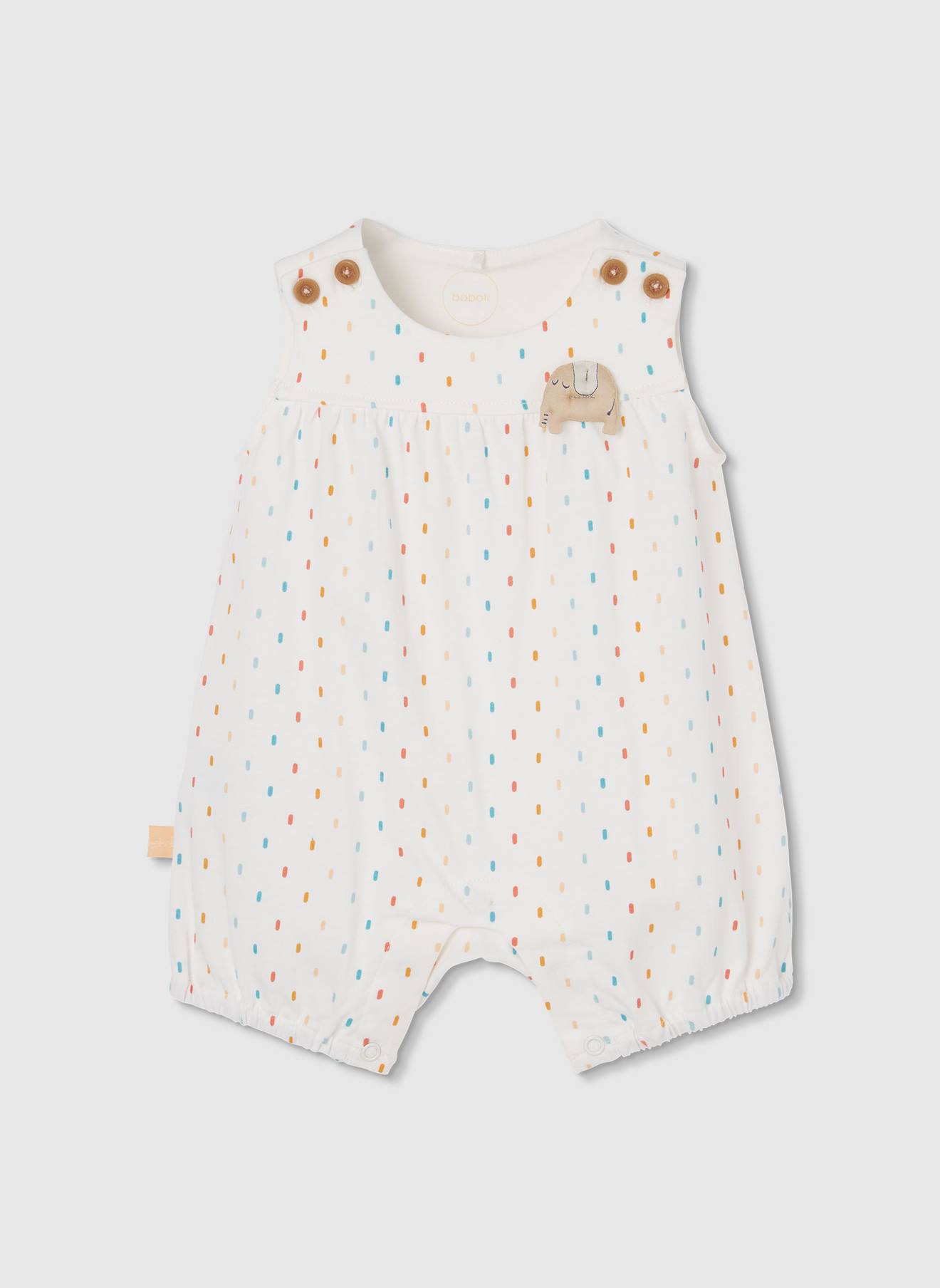 Combinaison Bébé En Coton Blanc