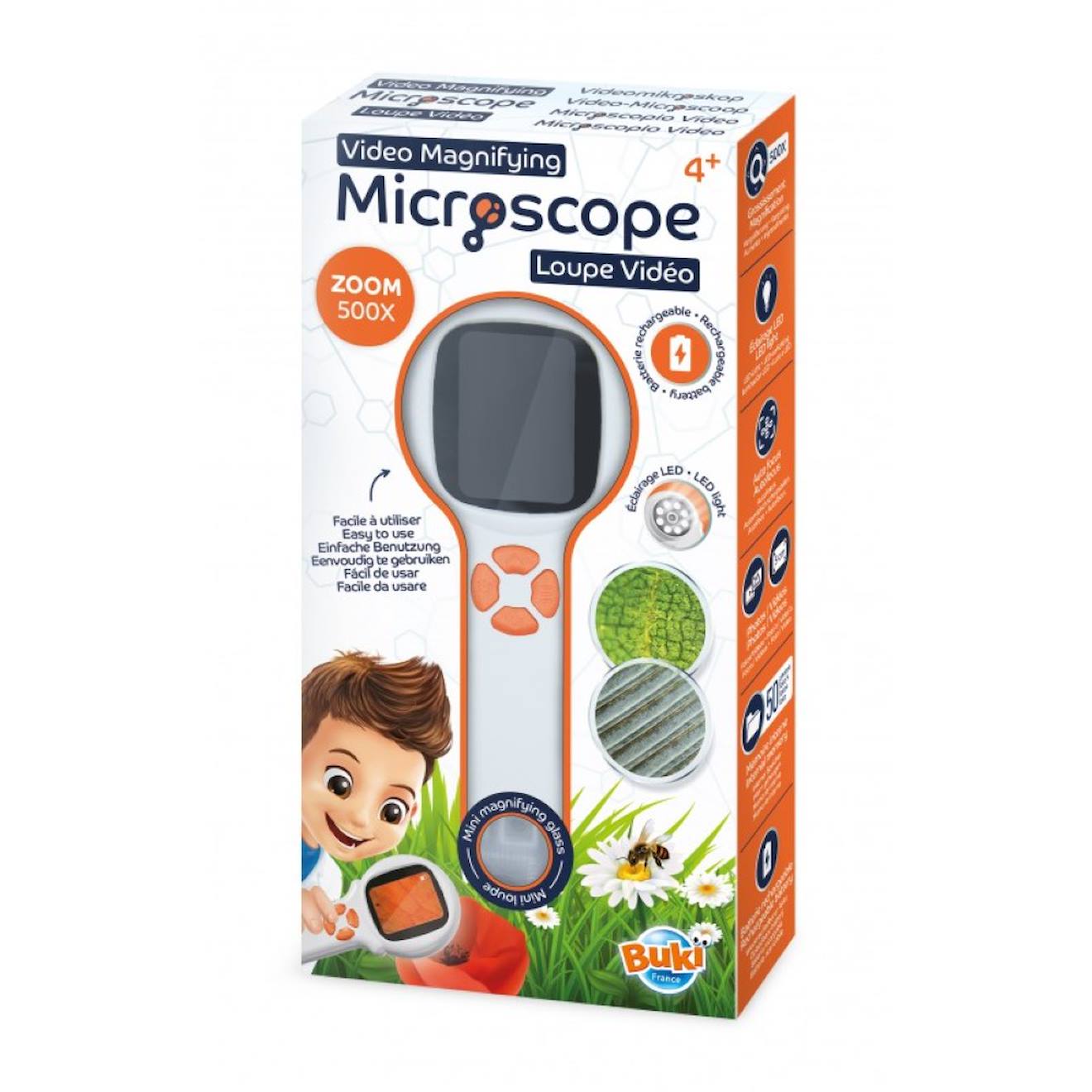 Microscope Loupe Vidéo Blanc