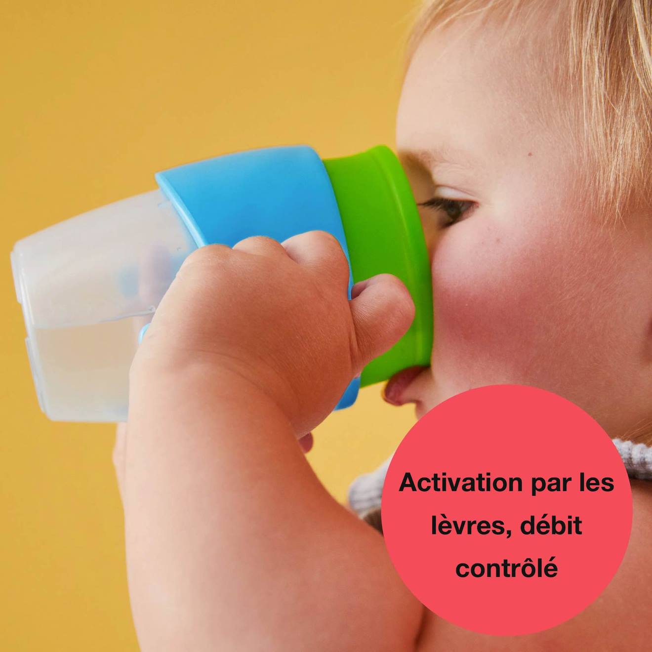 Tasse Bébé 360 Gobelet D'apprentissage Anti-fuite Vert Paon (B.BOX) - Image 2