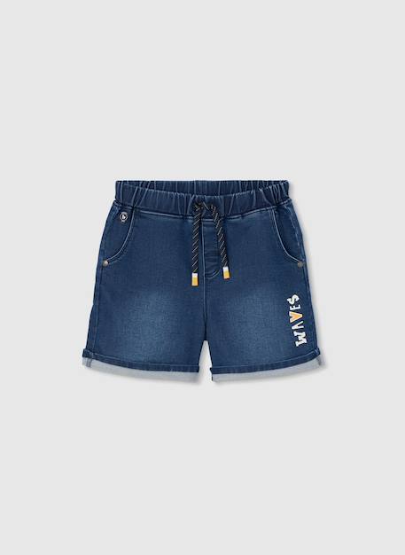 Garçon-Short-Bermuda en denim garçon