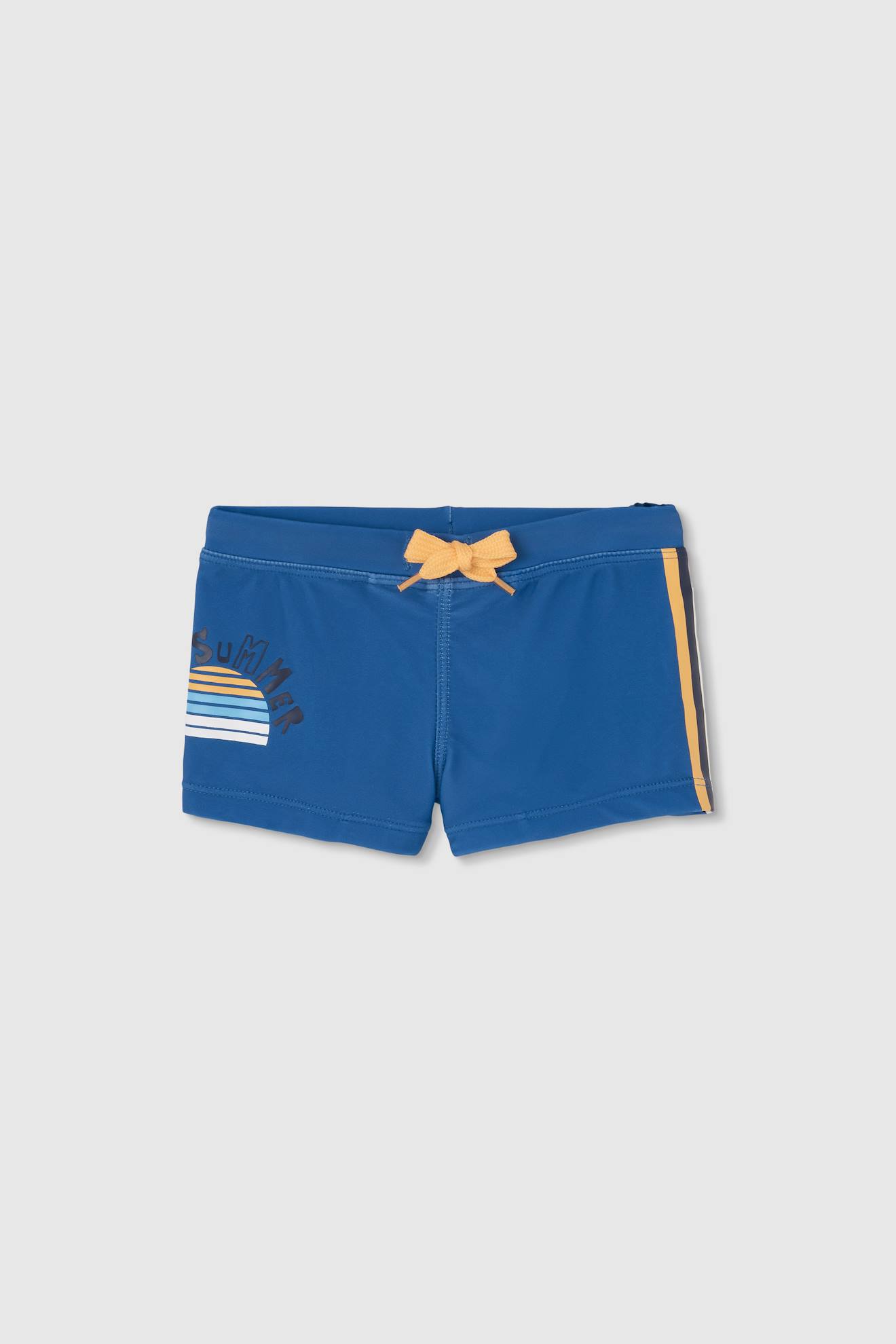 Maillot De Bain Garçon À Rayures Bleu