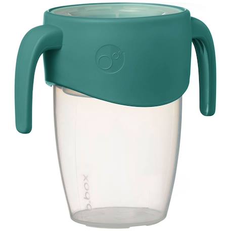 B.BOX - Tasse Bébé 360 Gobelet D'apprentissage Anti-fuite Vert Paon