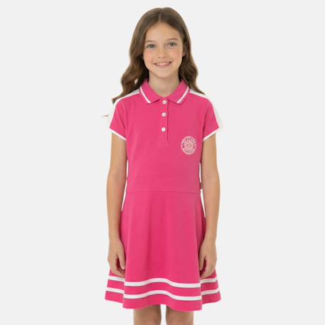 Robe fille style polo manches courtes  - vertbaudet enfant