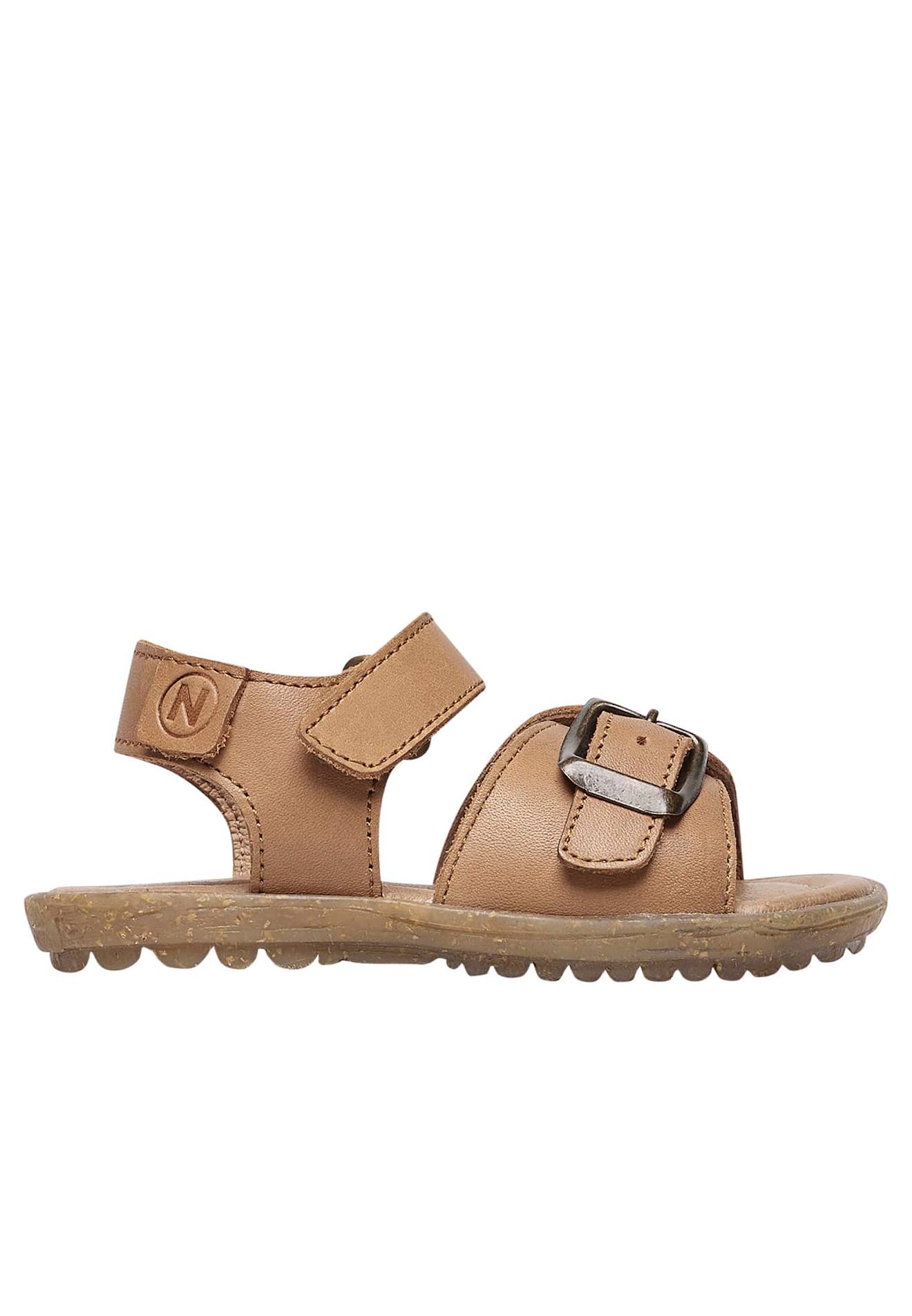 Sandales en cuir parin cognac