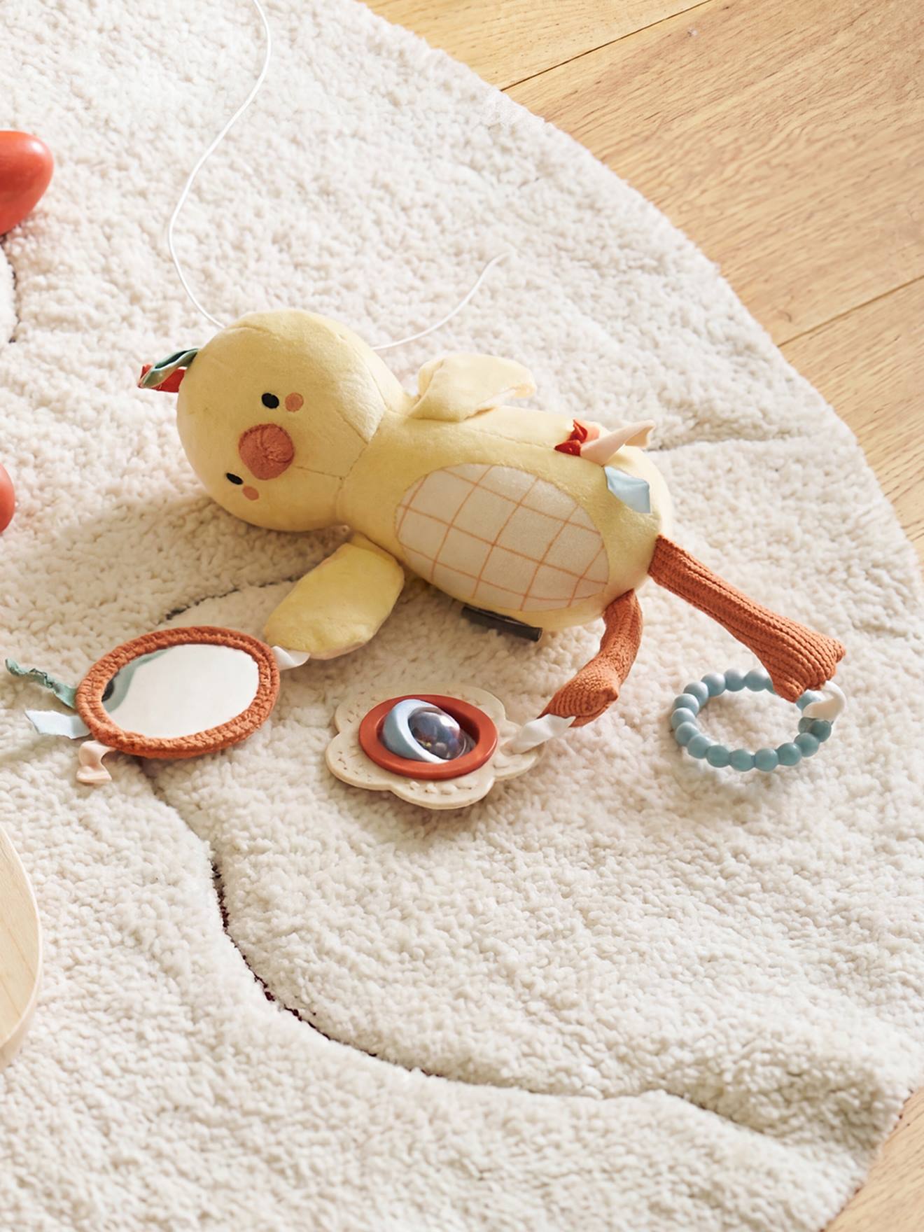 Peluche activités jaune