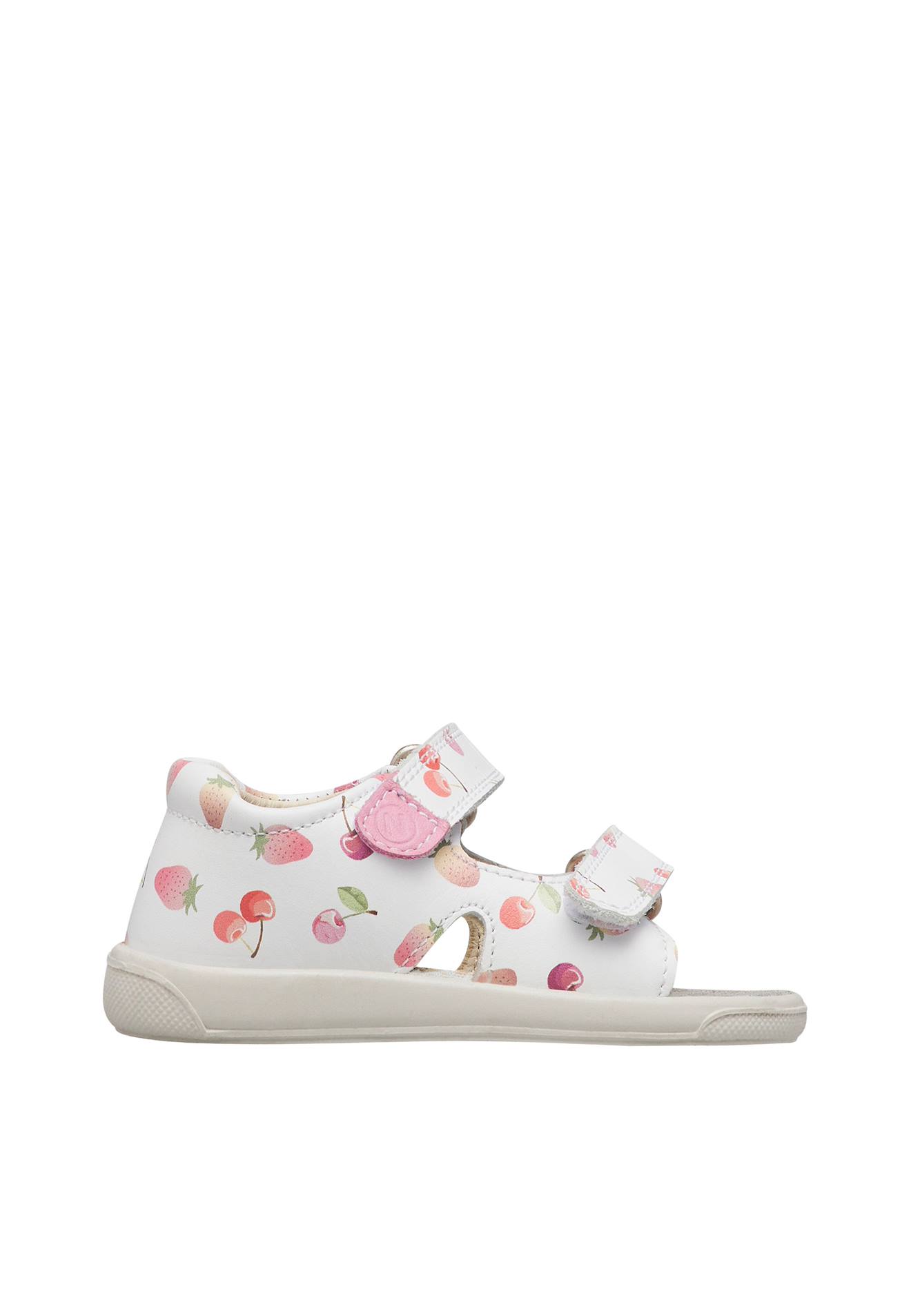Sandales En Cuir July Blanc-rose
