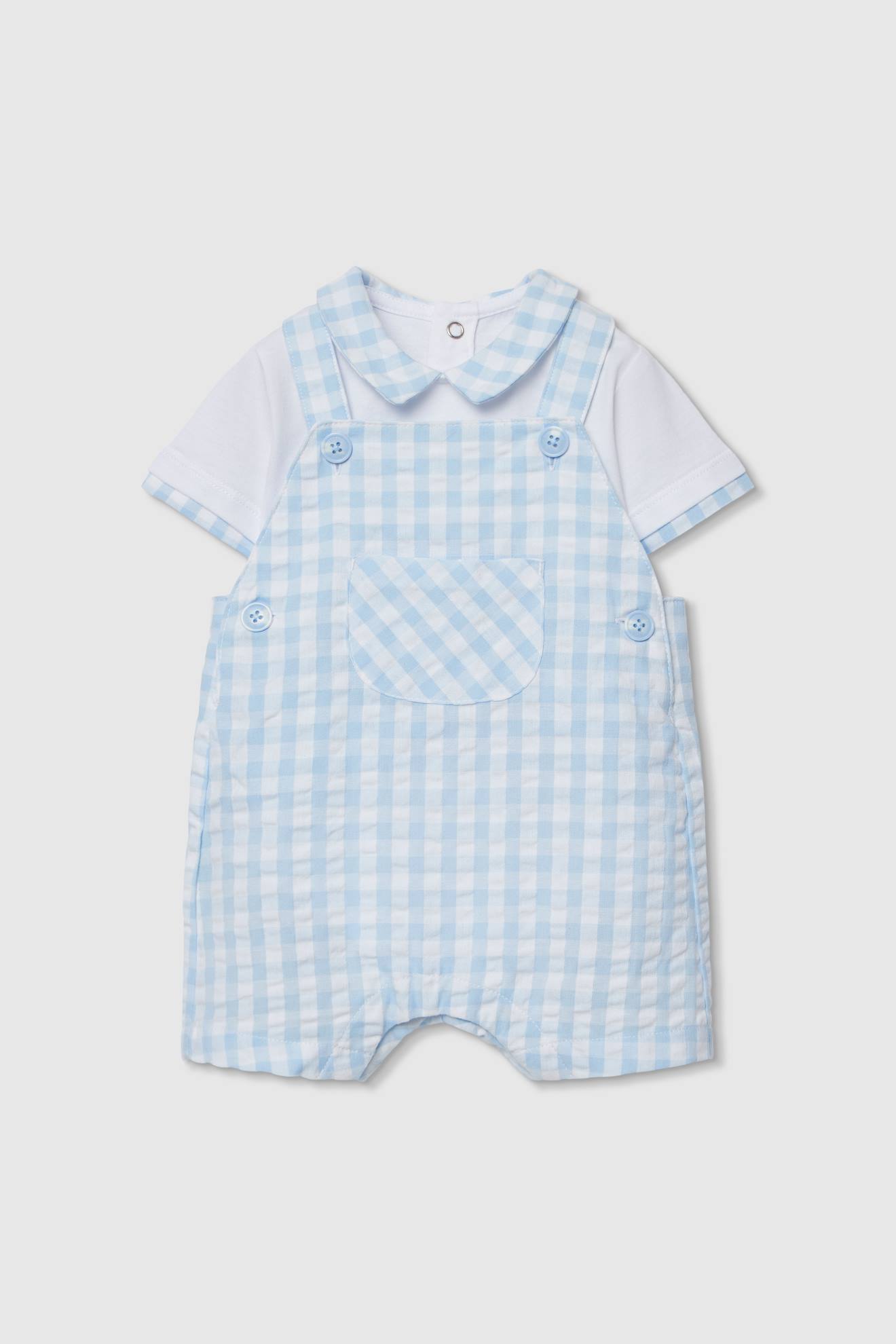 Ensemble Polo Et Salopette Carreaux Multicolore 33 €