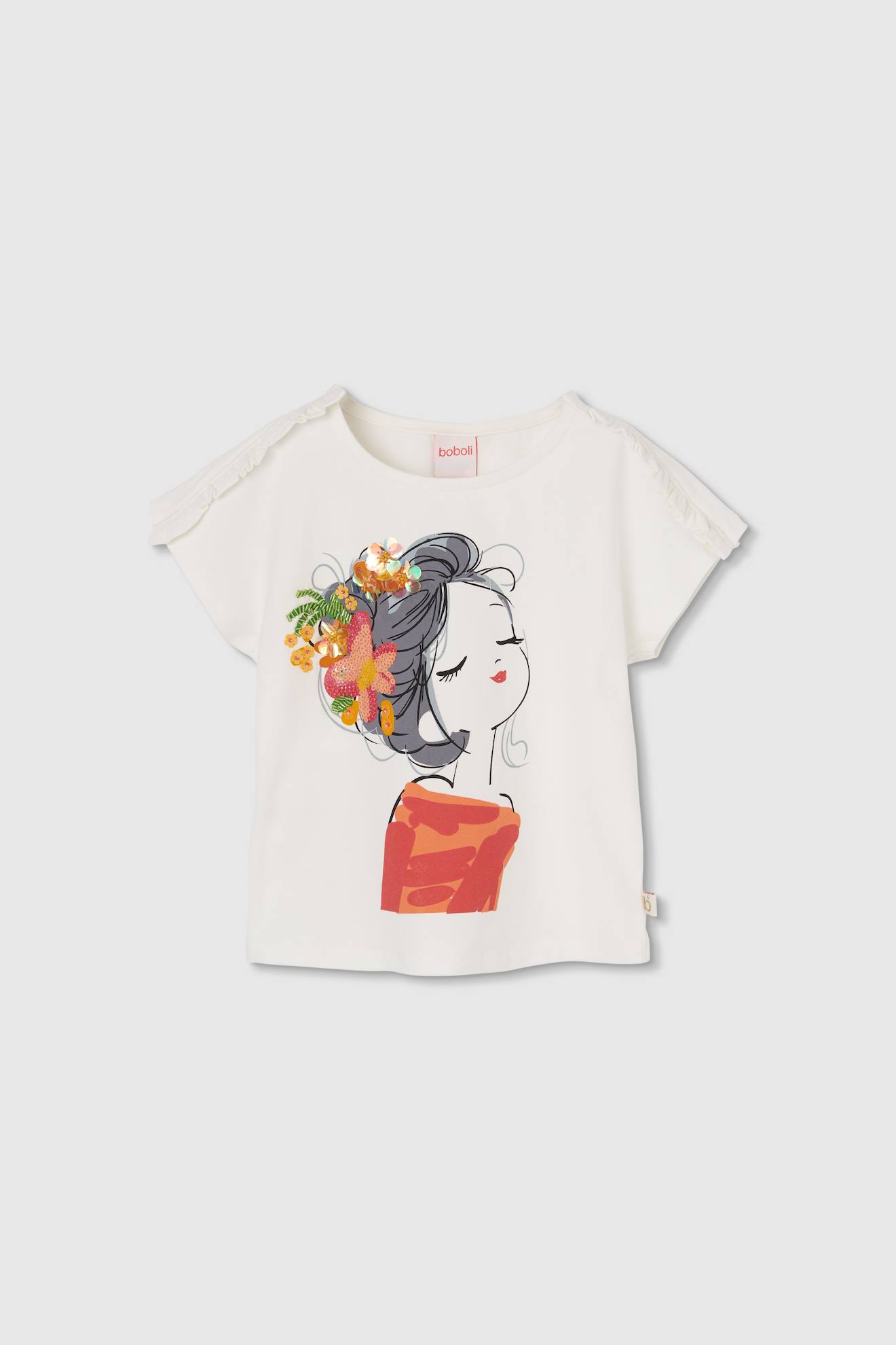 T-shirt Fille En Maille Blanc 18 €