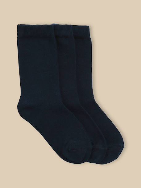 Garçon-Chaussettes unies par lot de 3 garçon