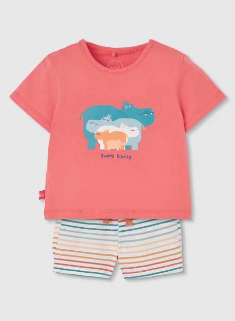 Bébé-Esemble pour bébé en coton orange