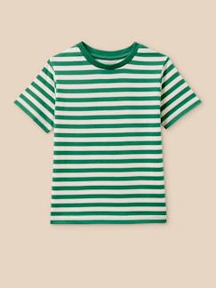 T-shirt rayé garçon - coton biologique  - vertbaudet enfant