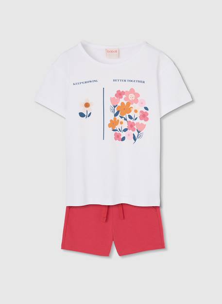 Ensemble fille tricot coton  - vertbaudet enfant