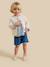Cardigan maille ajourée bébé - coton biologique Ecru+Jaune pastel+Tangerine+Vert pastel 5 - vertbaudet enfant 