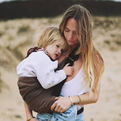 Porte-bébé wildride coffee  - vertbaudet enfant