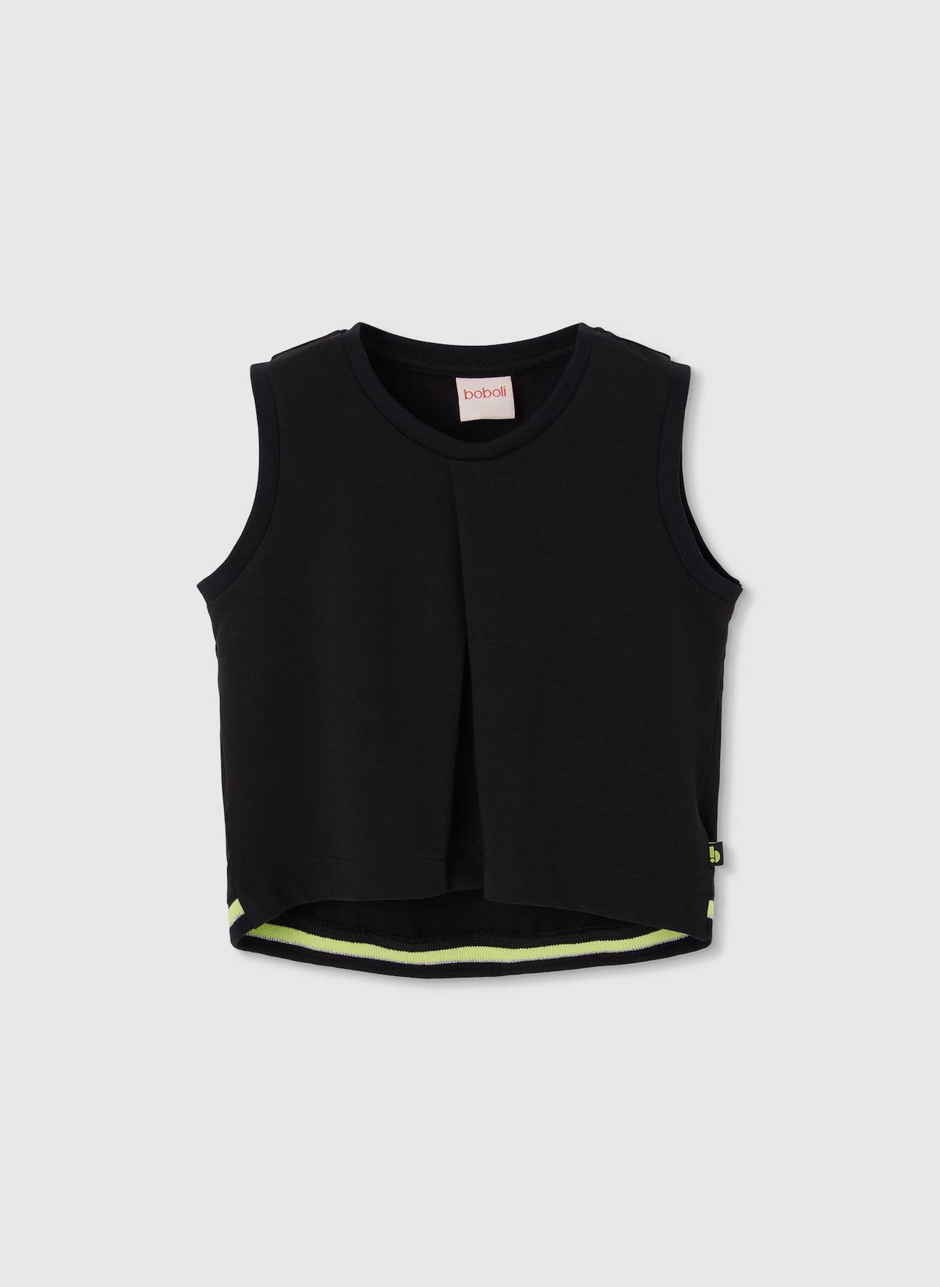 T-shirt Fille En Coton Noir 16 €