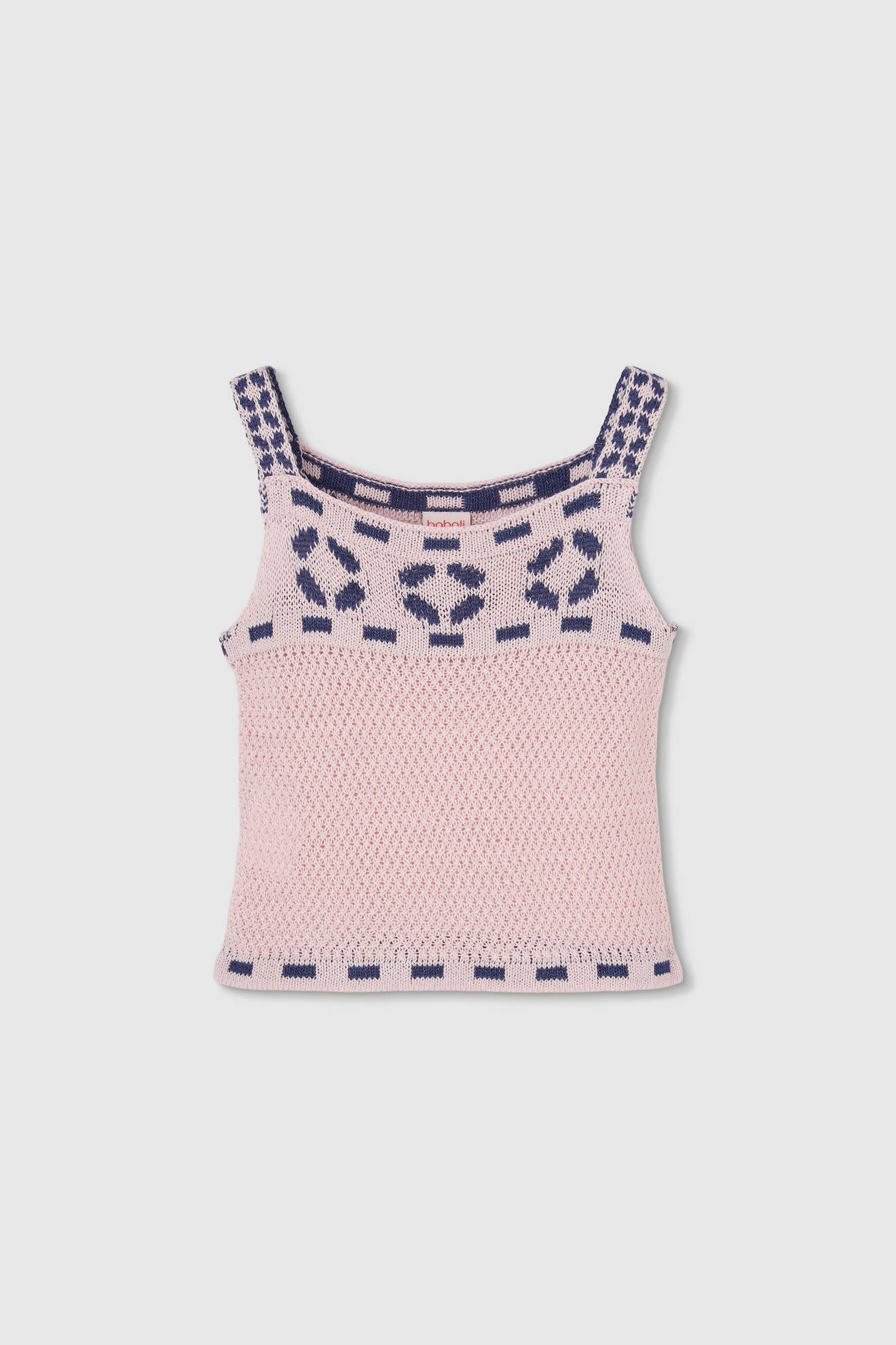 Top En Coton Rose