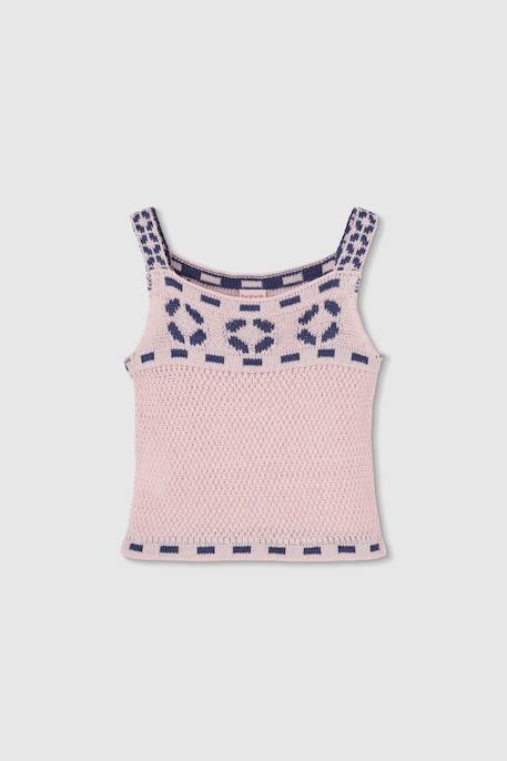 Fille-T-shirt, sous-pull-Top en coton