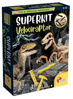 -Super Kit Velociraptor - Activité scientifique pour enfants dès 7 ans, crée le squelette