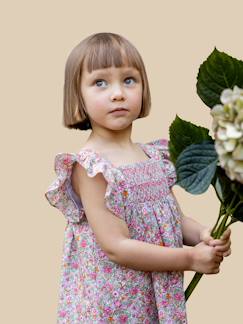 Bébé-Robe, jupe-Robe scarlette en tissu liberty - collection fêtes et mariages