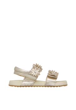 -Sandales en cuir avec des fleurs lunia.