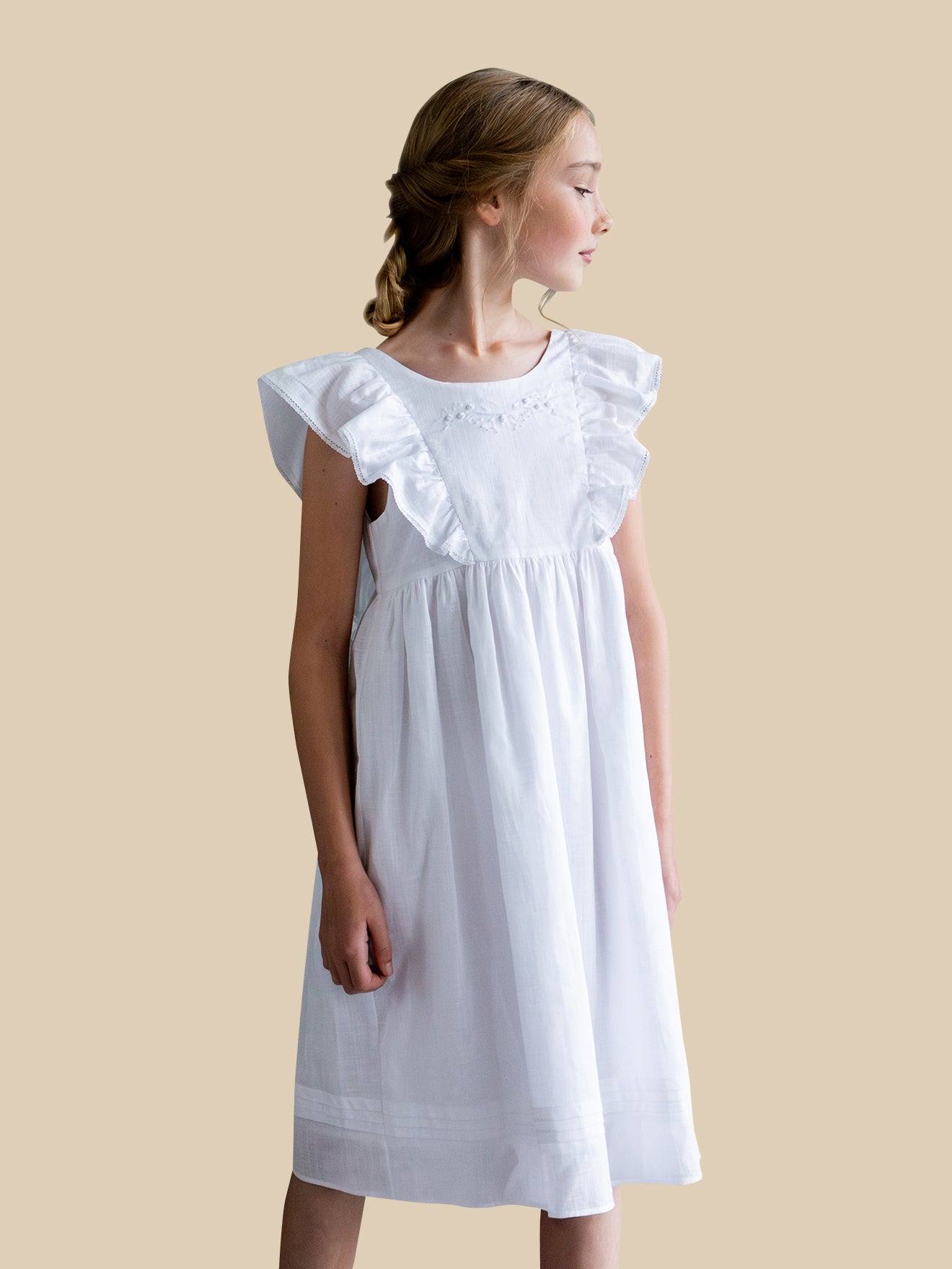 Robe alma - cortège arabesque blanc casse