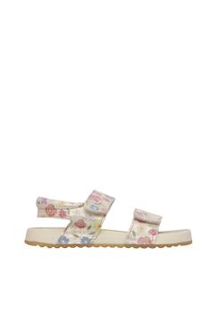 Chaussures-Sandales en cuir avec des fleurs salny.