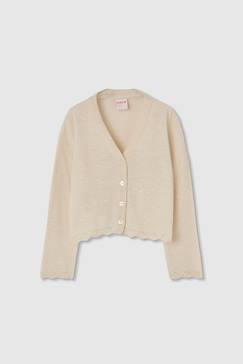 Gilet en coton fille  - vertbaudet enfant