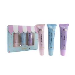 Puériculture-Toilette de bébé-Kit d'hygiène-Set de 3 lipgloss parfumés