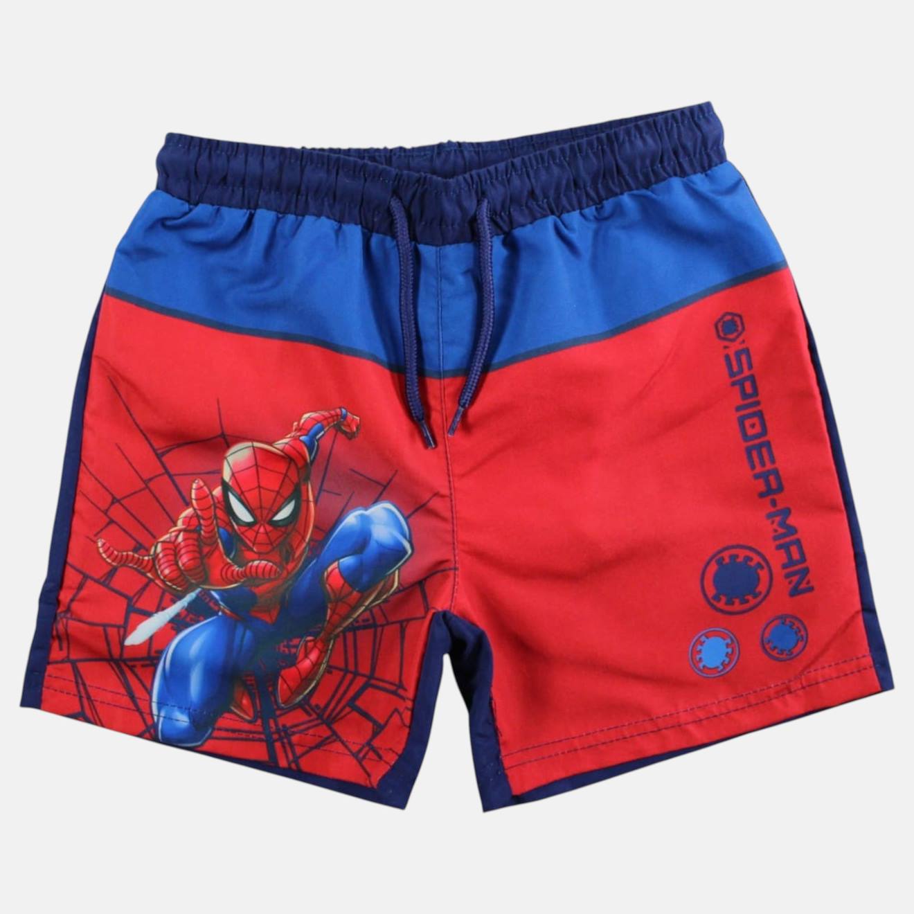 Short De Bain Garçon Spiderman Rouge