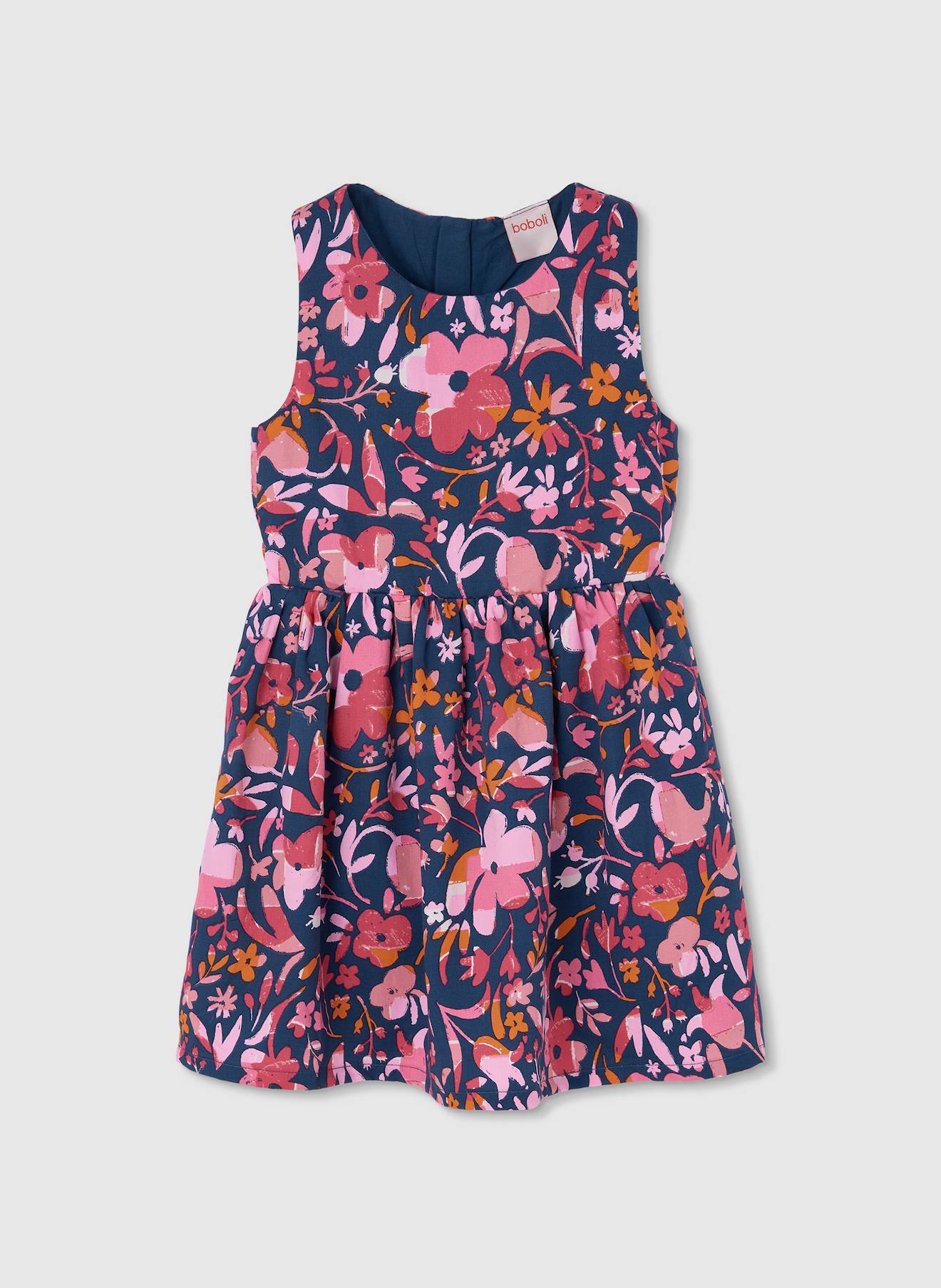 Robe À Imprimé Floral Multicolore