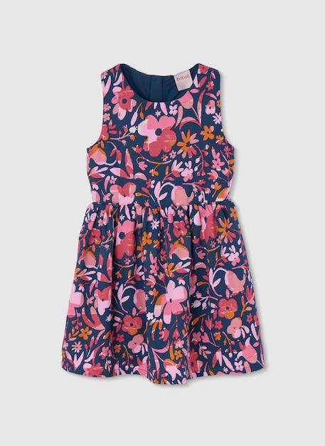 Fille-Robe-Robe à imprimé floral